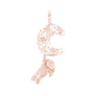 Peluche musicale Augustin le Lapin Toile de Jouy rose