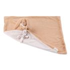 Couverture bébé avec doudou Beige Ambré Lapidou