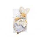 Doudou Lapin de sucre blanc