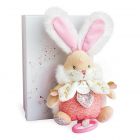 Peluche musicale Lapin de sucre rose