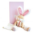 Doudou pantin Lapin de sucre Rose