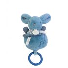 Boîte à musique Lapin Doudou Bleu