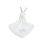 Doudou lapin mouchoir 10 cm Blanc