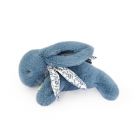 Peluche lapin DOUDOU bleu 25 cm