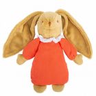 Peluche musicale Lapin Nid d'ange 25 cm Corail