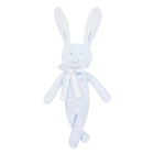 Peluche Augustin le lapin tout doux bleu ciel