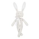 Peluche Augustin le lapin tout doux gris clair