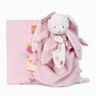 Doudou lapin 25 cm Vanille fraise
