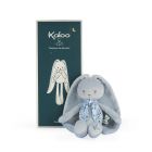 Doudou lapinoo 25 cm bleu