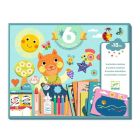 Coffret de 6 activités créatives pour enfant Le chat et ses amis
