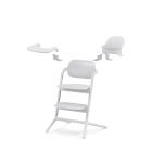 Pack Chaise Lemo 3 en 1 (chaise + babyset + plateau repas) - All White