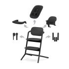 Pack Chaise Lemo 4 en 1 (chaise + transat + babyset + plateau repas) - Stunning Black