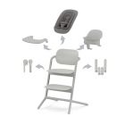 Pack Chaise Lemo 4 en 1 (chaise + transat + babyset + plateau repas) - Suede Grey