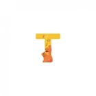 Lettre bois - T jaune