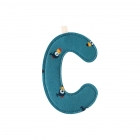 Lettre de l'alphabet décorative C