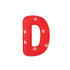 Lettre de l'alphabet décorative D