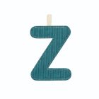 Lettre en tissu phosphorescente bleue Z