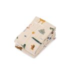 Lot de 2 langes Lewis 65 x 65 cm Around the world Sandy