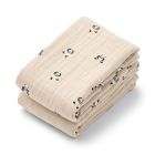 Lot de 2 langes Lewis 65 x 65 cm Mini panda Sandy Mix