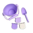 Set de plage silicone - Léopard lila