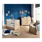 Chambre Duo Lit bébé 60x120 cm + Commode Antonin Bois