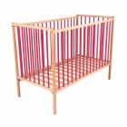 Lit en bois 60x120 cm Arthur Hybride fuchsia