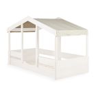 Toit pour lit banane enfant 90 x 200 cm en tissu Cottage Butter