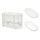 Pack Lit Sleepi White + matelas Sleepi + drap housse blanc