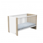 Lit évolutif bébé Little Big Bed 70x140 cm Antonin Bois et blanc