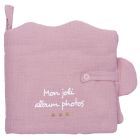 Livre album photos nuage gaze de coton pétale