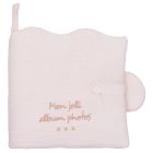 Livre album photos nuage gaze de coton ivoire