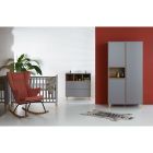 Armoire 3 portes 1 niche Loft Gris