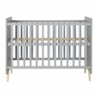 Lit bébé 60x120 cm Loft Gris