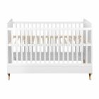 Lit bébé 70x140 cm évolutif en lit enfant Loft White