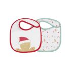 Lot de 2 bavoirs naissance Noël