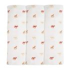 Lot de 3 langes Cheval Ecru