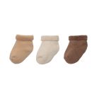 Lot de 3 paires de chaussettes bébé 0/6 mois brun