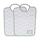 Lot de 2 bavoirs maternelle vert