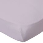 Lot de 2 Draps housse jersey bio Lilas - Blanc