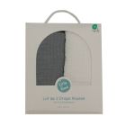 Lot de 2 Draps housse Double gaze 70 x 140 cm - Ecru / Gris
