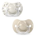 Lot de 2 sucettes symétriques SX Pro Birdies 0-6 mois Beige