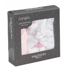 Lot de 3 langes coton bio 70 x 70 Lilibelle