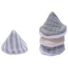 Lot de 4 cônes pare-pipi vert de gris/ mousse de lait