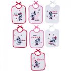 Lot de 7 bavoirs naissance - Minnie