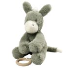 Peluche musicale âne Loulou vert foncé