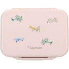 Lunch box inox 2 compartiments avions beige