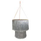 Lustre à franges Argent