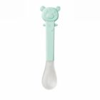 Cuillère bébé en silicone Bleu