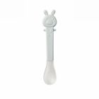 Cuillère bébé en silicone Gris
