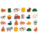 Lot de 24 magnets Ferme
